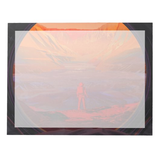 Bloc-note Un Astronaute Sur Mars (Devant)