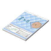 Bloc-note Un Baby shower Bar Wrapper Party Favoriser (Tourné)