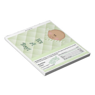 Bloc-note Un Baby shower Bar Wrapper Party Favoriser