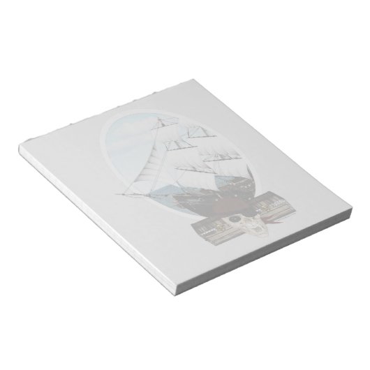 Bloc-note Un bateau pirate (Incliné)