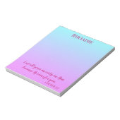 Bloc-note Un cadeau inspiré (Tourné)