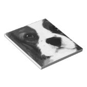 Bloc-note Un Cavalier noir et blanc roi charles spaniel (Incliné)