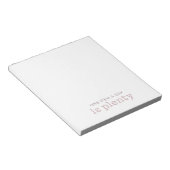 Bloc-note Un élément par jour est Plenty Notepad - Rébellion (Incliné)