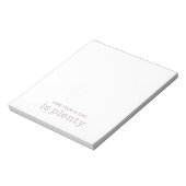 Bloc-note Un élément par jour est Plenty Notepad - Rébellion (Tourné)