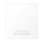 Bloc-note Un élément par jour est Plenty Notepad - Rébellion (Devant)