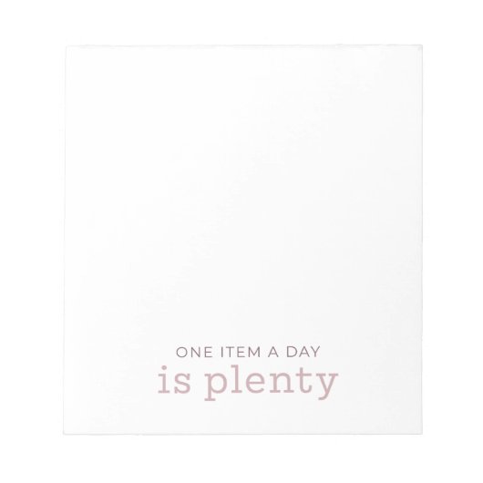 Bloc-note Un élément par jour est Plenty Notepad - Rébellion (Devant)