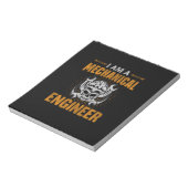 Bloc-note Un ingénieur mécanique (Tourné)