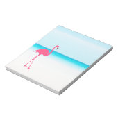Bloc-note Un joli flamant rose sur la plage (Tourné)