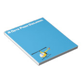 Bloc-note Un joli hélicoptère de dessin animé jaune (Incliné)