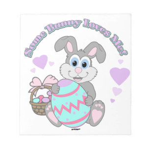 Bloc-note Un Lapin M'Aime ! Lapin de Pâques