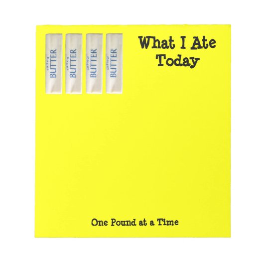 Bloc-note Un livre à la fois Diet amusant Notepad (Devant)