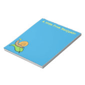 Bloc-note Un mignon escargot heureux sur une illustration d' (Tourné)