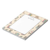 Bloc-note Un mot de la part du cahier de notes à motif paste (Tourné)