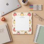 Bloc-note Un mot de Teacher Apple Pattern Notepad
