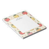 Bloc-note Un mot de Teacher Apple Pattern Notepad (Incliné)