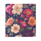 Bloc-note Un papier peint avec un motif floral (Devant)