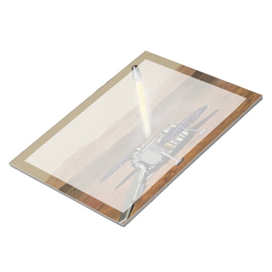 Bloc-note Un Véhicule Mars Ascent A Été Lancé Depuis Mars. (Incliné)