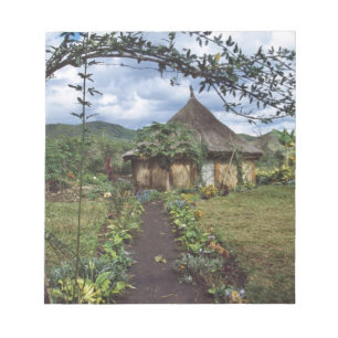 Bloc-note Un village des Highlands, Goroka, Papouasie-Nouvel