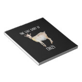 Bloc-note Une Chèvre En Dehors De La Chèvre Dingue (Incliné)