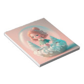 Bloc-note Une drôle de petite poupée sur un nuage (Incliné)