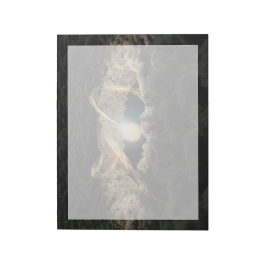 Bloc-note Une Étoile Entourée D'Un Disque Protoplanétaire (Tourné)