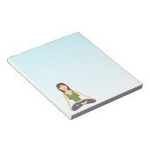 Bloc-note Une Femme De Yoga À Lotus Pose (Incliné)