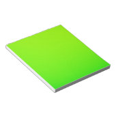 Bloc-note Une feuille rectangulaire vert brillant est affich (Incliné)