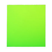 Bloc-note Une feuille rectangulaire vert brillant est affich (Devant)