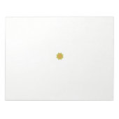 Bloc-note une fleur verte et rouge aux points noirs (Devant)