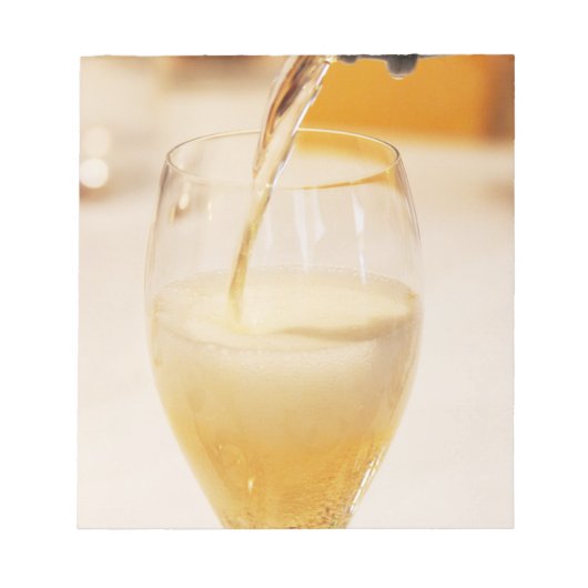 Bloc-note Une flûte à champagne remplie de Gosset (Devant)