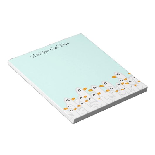 Bloc-note Une foule de canards (Incliné)