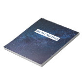 Bloc-note Une galaxie d'étoiles dans la nuit mignonne (Tourné)