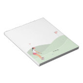 Bloc-note Une golfeuse joue sur le parcours (Incliné)