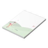 Bloc-note Une golfeuse joue sur le parcours (Tourné)