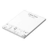 Bloc-note Une Note Du Musicien De Whimsical Music Note (Tourné)