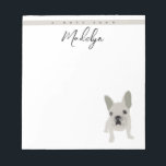Bloc-note Une note sur mesure French Bulldog DOG maman<br><div class="desc">Célébrez le lien spécial entre une maman Bulldog française et son amie adorée de la fureur avec ce carnet personnalisé. Conçu avec amour, l'adorable illustration capture l'essence de ces chiens de charme, ce qui en fait un cadeau parfait pour tous les amateurs français de Bulldog. Ce pavé de notes présente...</div>