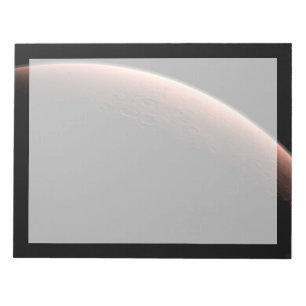 Bloc-note Une Partie De Mars À La Limite De La Lumière Et De