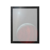 Bloc-note Une Planète Géante Au Gaz Autour D'Une Étoile Nain (Tourné)