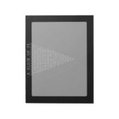 Bloc-note Une tranche de typographie de Pi (Tourné)