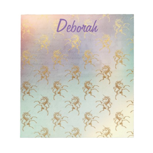 Bloc-note Unicorn Dream Girly (Devant)