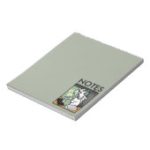 BLOC-NOTE UNICORN RECEPTIONNISTE CLAIR ET AMUSANT NOTEPAD (Tourné)