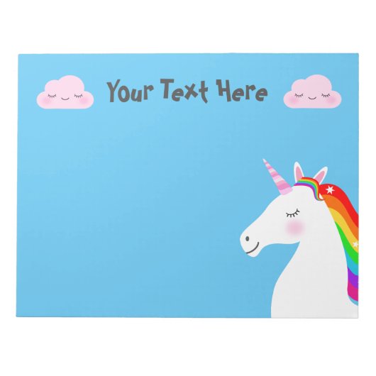 Bloc-note Unicorne (Devant)