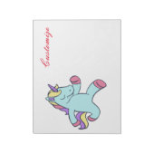 Bloc-note Unicorne Bleue Courant Thunder_Cove (Tourné)