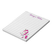 Bloc-note Unicorne de dessin, personnalisée (Tourné)