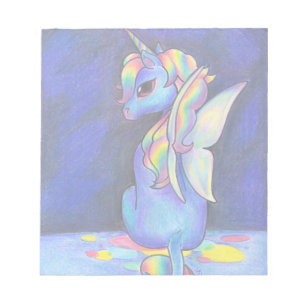 Bloc-note Unicorne de Féerie arc-en-ciel