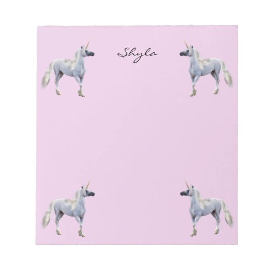 Bloc-note Unicornes (Devant)