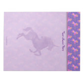 Bloc-note Unicornes roses (Devant)
