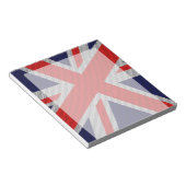 Bloc-note Union Jack dynamique sur l'impression en fibre de  (Incliné)