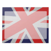 Bloc-note Union Jack dynamique sur l'impression en fibre de  (Devant)