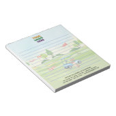 Bloc-note Unique Golf Thème Entreprise Logo Lined (Incliné)